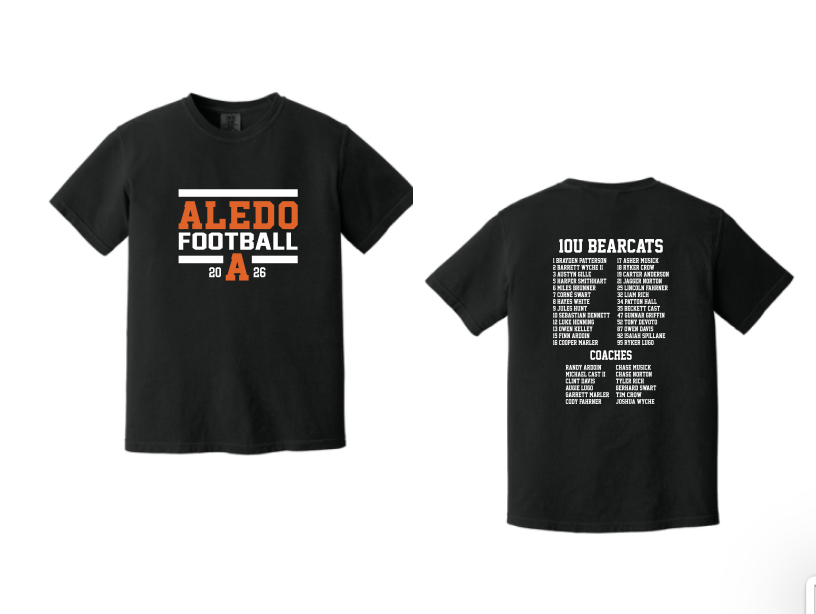 10u Wyche Football Comfort Colors Tee - Block Logo