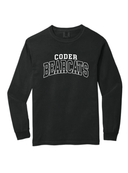 Coder Block Logo Long Sleeve Comfort Color Tee - NEW LOGO