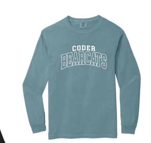 Coder Block Logo Long Sleeve Comfort Color Tee - NEW LOGO