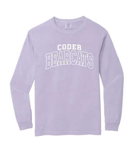 Coder Block Logo Long Sleeve Comfort Color Tee - NEW LOGO
