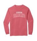 Coder Block Logo Long Sleeve Comfort Color Tee - NEW LOGO