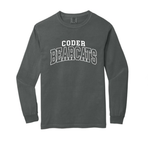Coder Block Logo Long Sleeve Comfort Color Tee - NEW LOGO