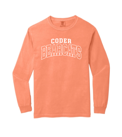 Coder Block Logo Long Sleeve Comfort Color Tee - NEW LOGO