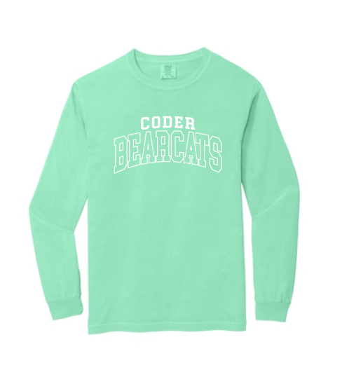 Coder Block Logo Long Sleeve Comfort Color Tee - NEW LOGO