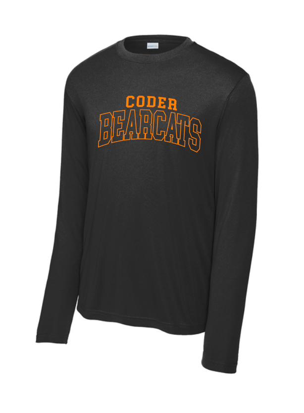 Coder Block Logo Moisture Management Long Sleeve Tee - NEW LOGO