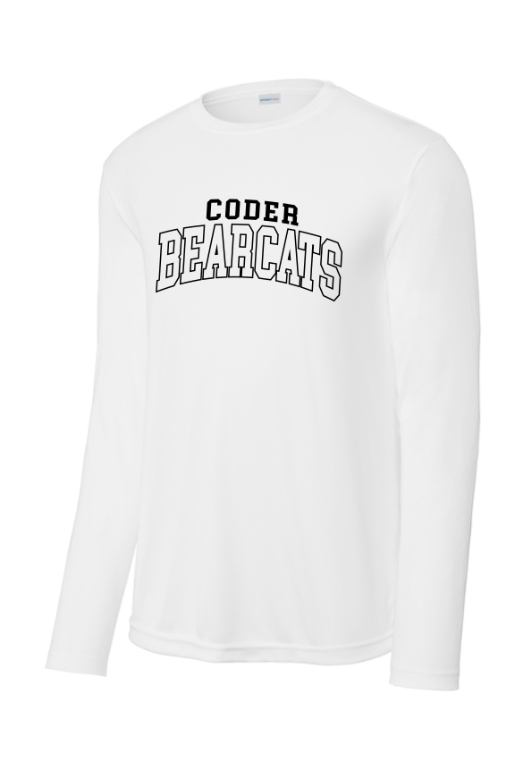 Coder Block Logo Moisture Management Long Sleeve Tee - NEW LOGO
