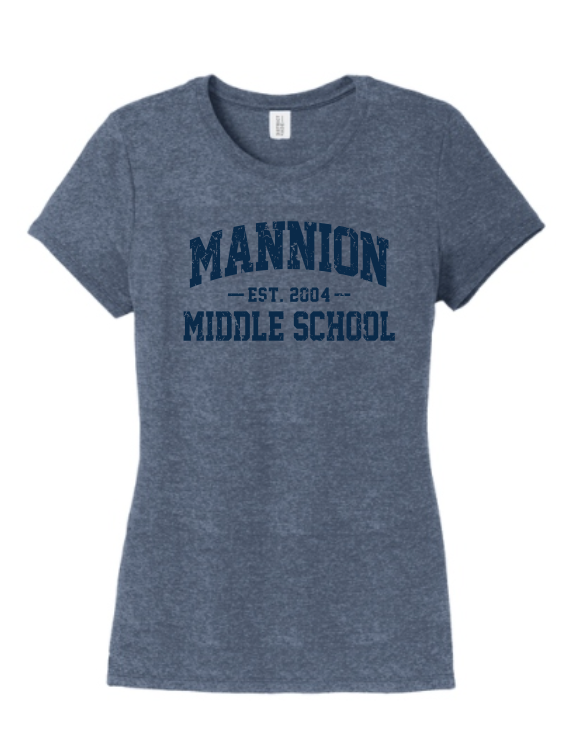 Mannion Middle School Soft Cotton Ladies T-Shirt