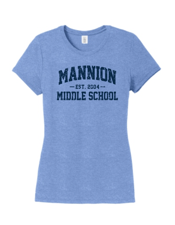 Mannion Middle School Soft Cotton Ladies T-Shirt
