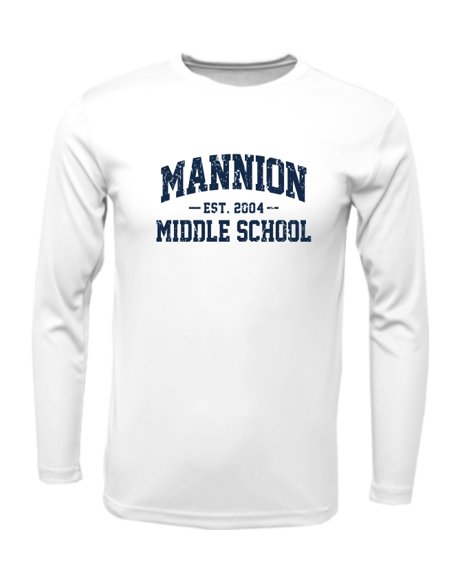 Mannion Middle School Moisture Management Long Sleeve Tee