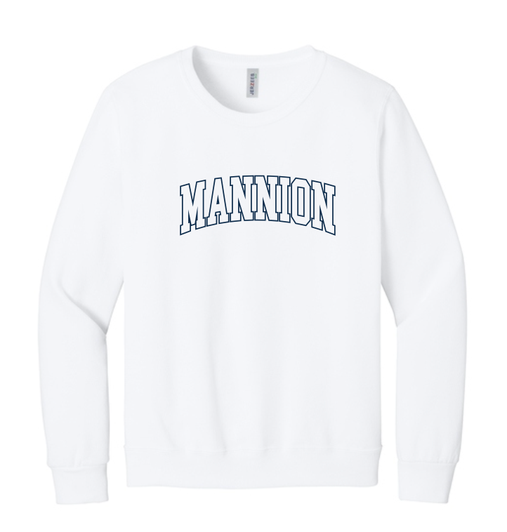 Mannion Middle School BLOCK LOGO Crewneck Sweatshirt