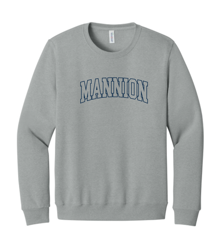 Mannion Middle School BLOCK LOGO Crewneck Sweatshirt