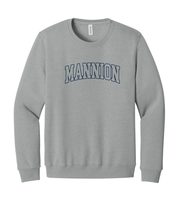 Mannion Middle School BLOCK LOGO Crewneck Sweatshirt