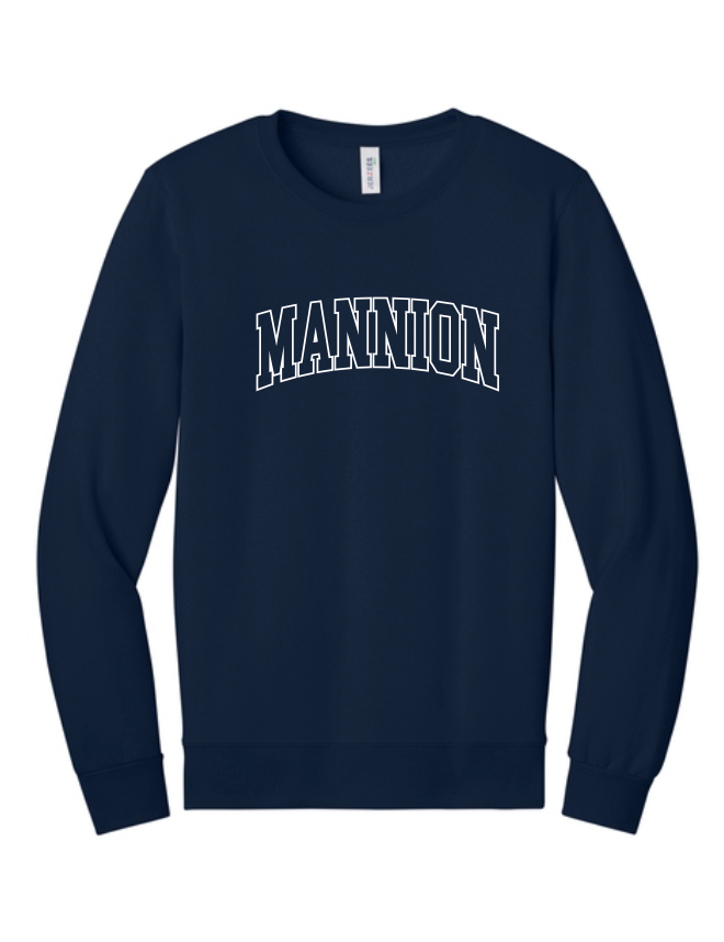 Mannion Middle School BLOCK LOGO Crewneck Sweatshirt