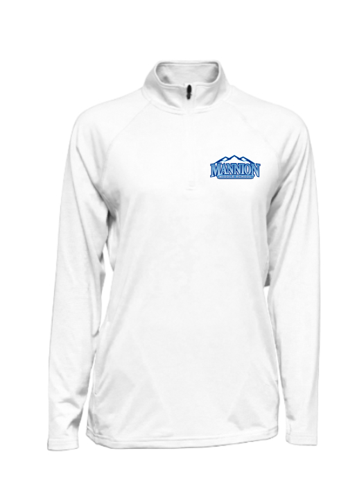 Mannion Middle School Ladies Cloud 1/4 Zip