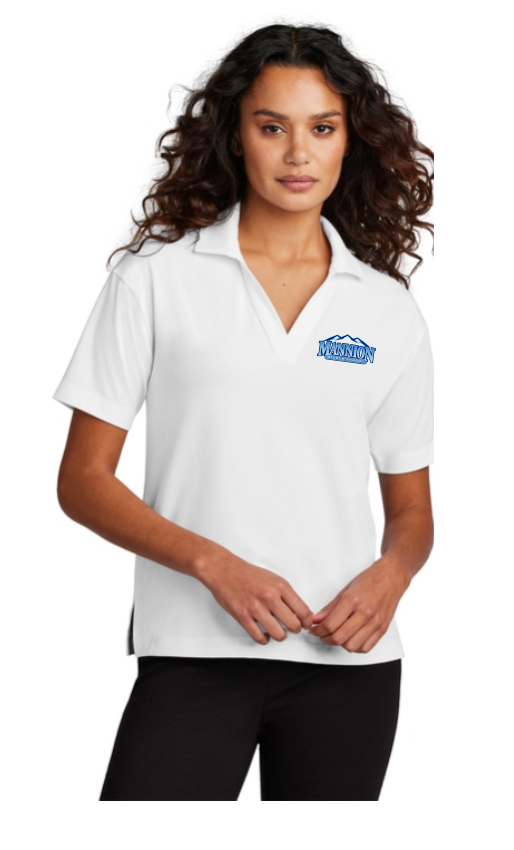 Mannion. Middle School Ladies Stretch Jersey Polo