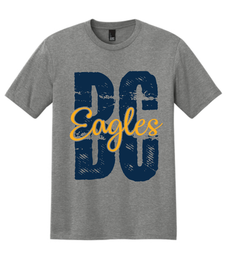 BC Eagles Distressed Logo Soft Cotton Tee (Youth, Ladies or Unisex)