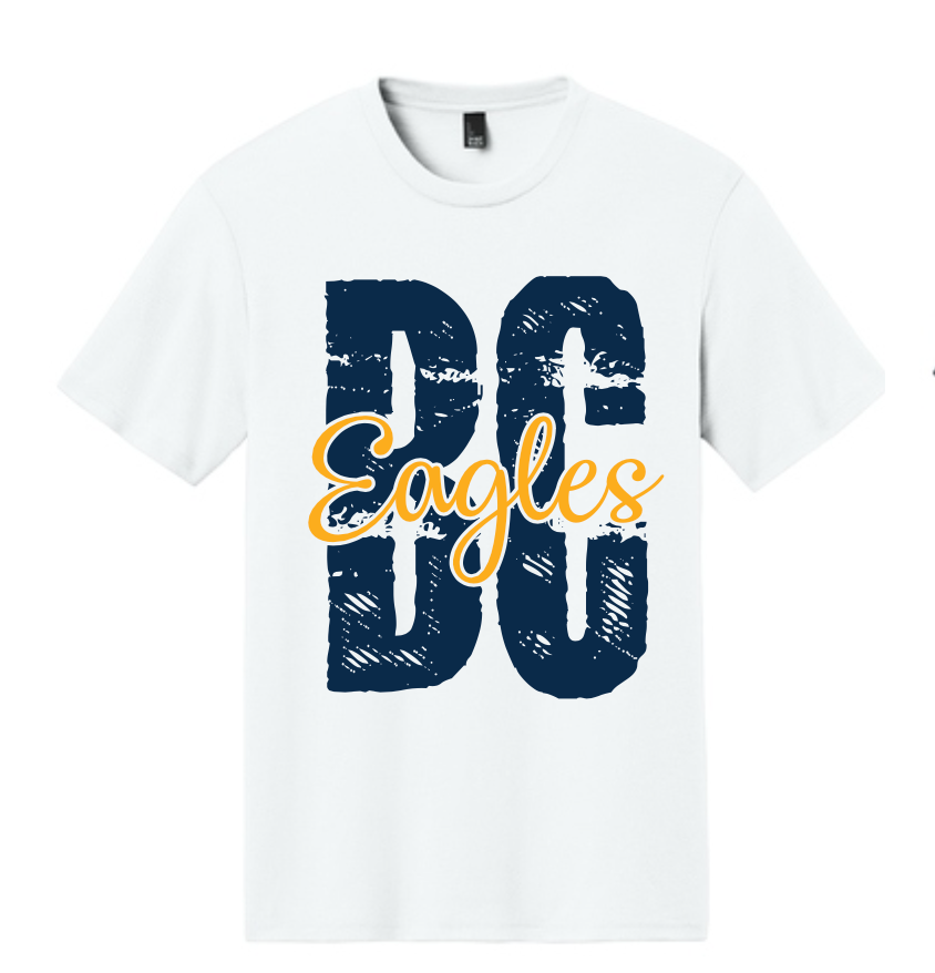 BC Eagles Distressed Logo Soft Cotton Tee (Youth, Ladies or Unisex)