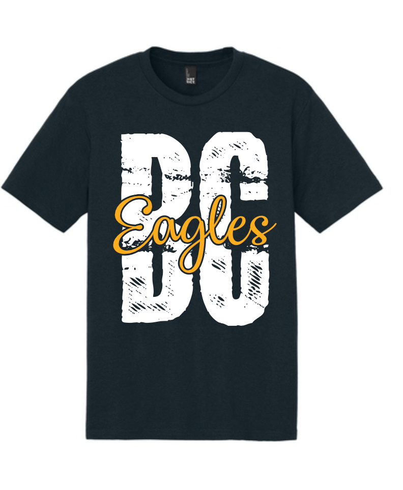 BC Eagles Distressed Logo Soft Cotton Tee (Youth, Ladies or Unisex)