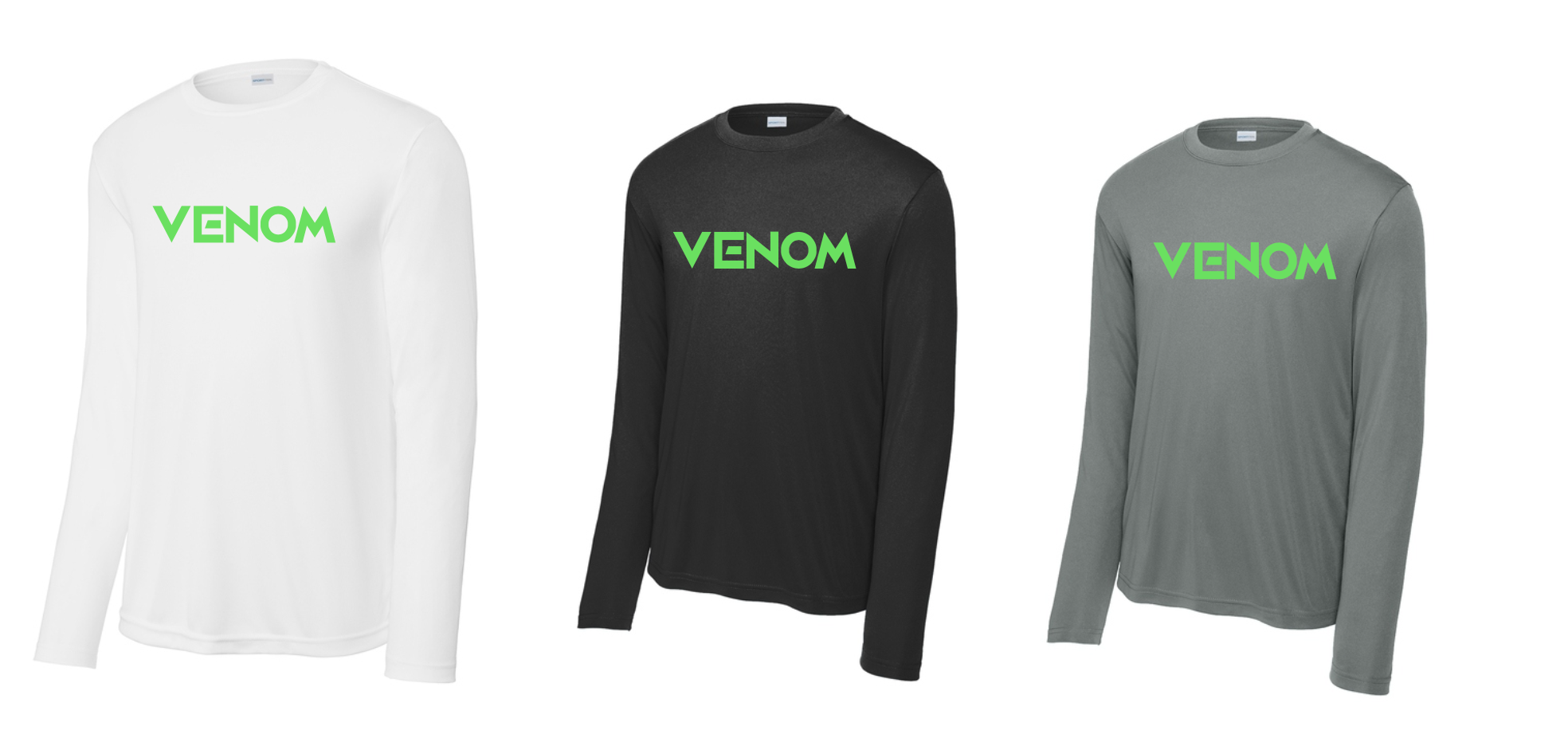 Venom Logo Moisture Management Long Sleeve Tee
