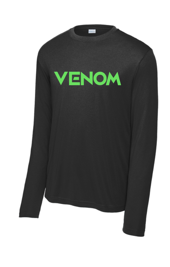 Venom Logo Moisture Management Long Sleeve Tee