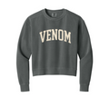 Venom Block Logo Comfort Colors Womens Mid Length Crewneck Sweatshirt
