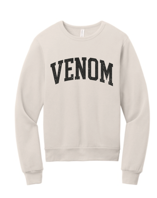 Venom Bella Sponge Fleece -  Classic Crewneck - You Pick Logo