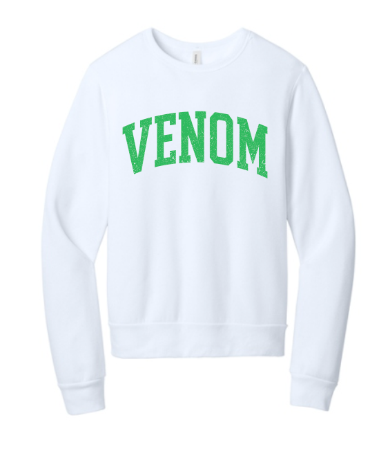 Venom Bella Sponge Fleece -  Classic Crewneck - You Pick Logo