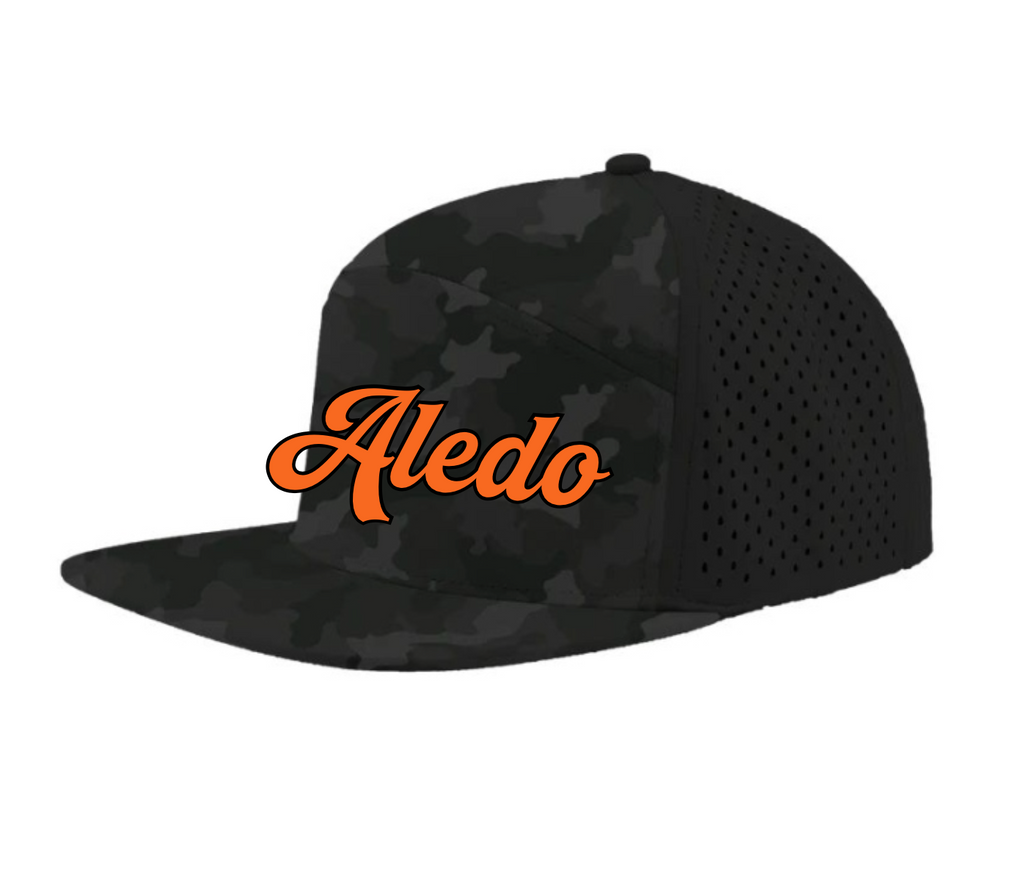 Aledo Cursive Rubber Patch 7 Panel Cap