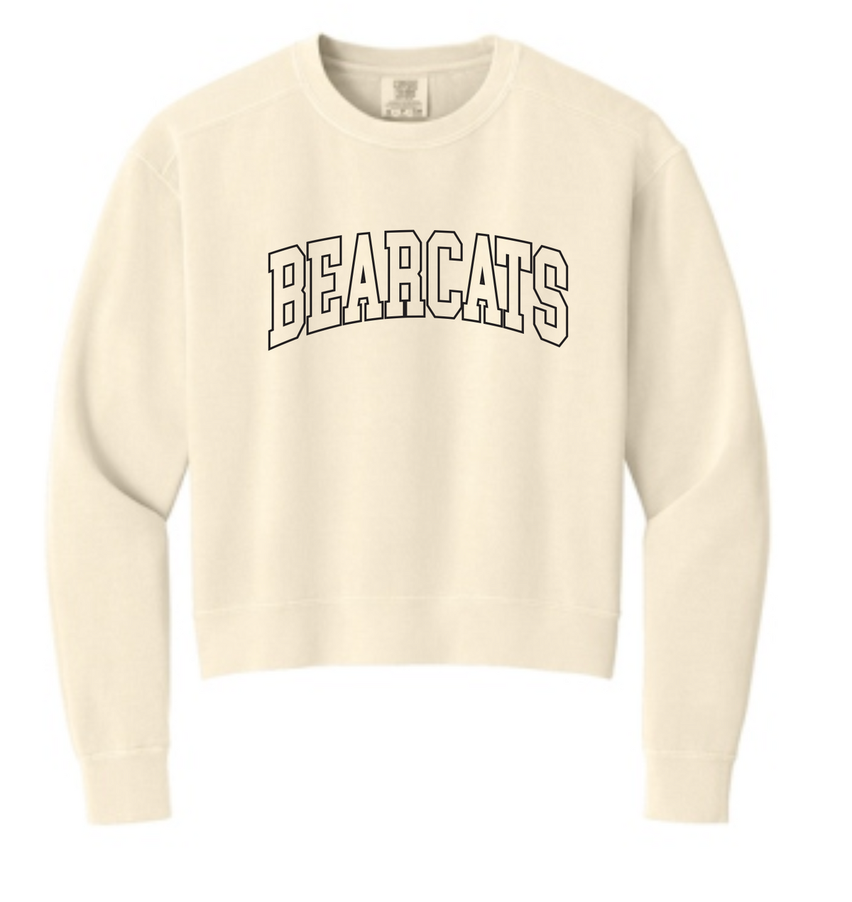Bearcats/Coder Ladies Mid Length Crewneck Sweatshirt Comfort Colors