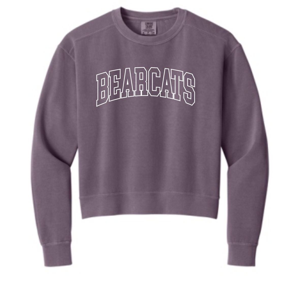 Bearcats/Coder Ladies Mid Length Crewneck Sweatshirt Comfort Colors