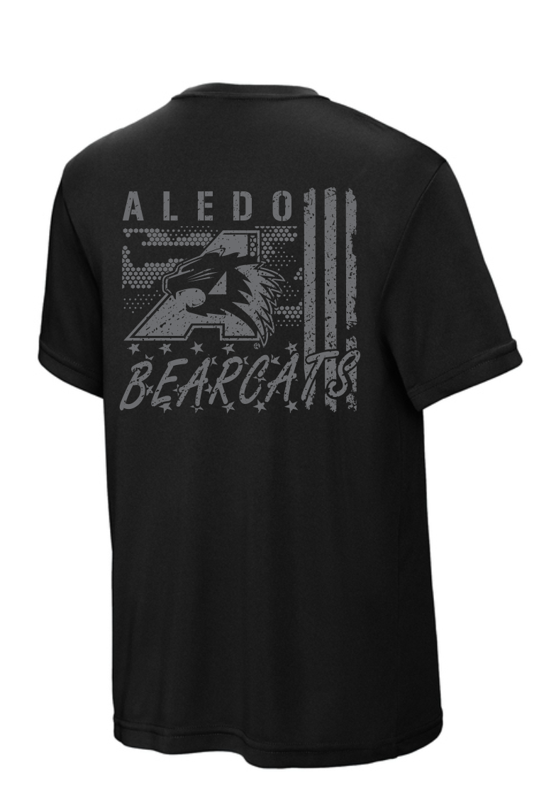 Annetta Bearcats Flag Moisture Management Short Sleeve Tee