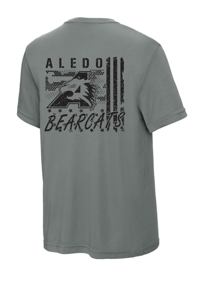 Annetta Bearcats Flag Moisture Management Short Sleeve Tee