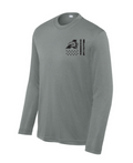Annetta Bearcats Flag Moisture Management Long Sleeve Tee