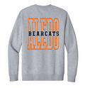 Aledo Bearcats Crewneck Big Back Logo with Front Paw