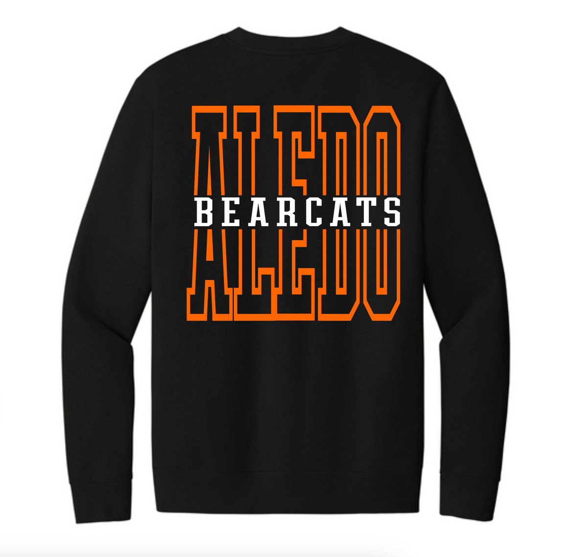 Aledo Bearcats Crewneck Big Back Logo with Front Paw
