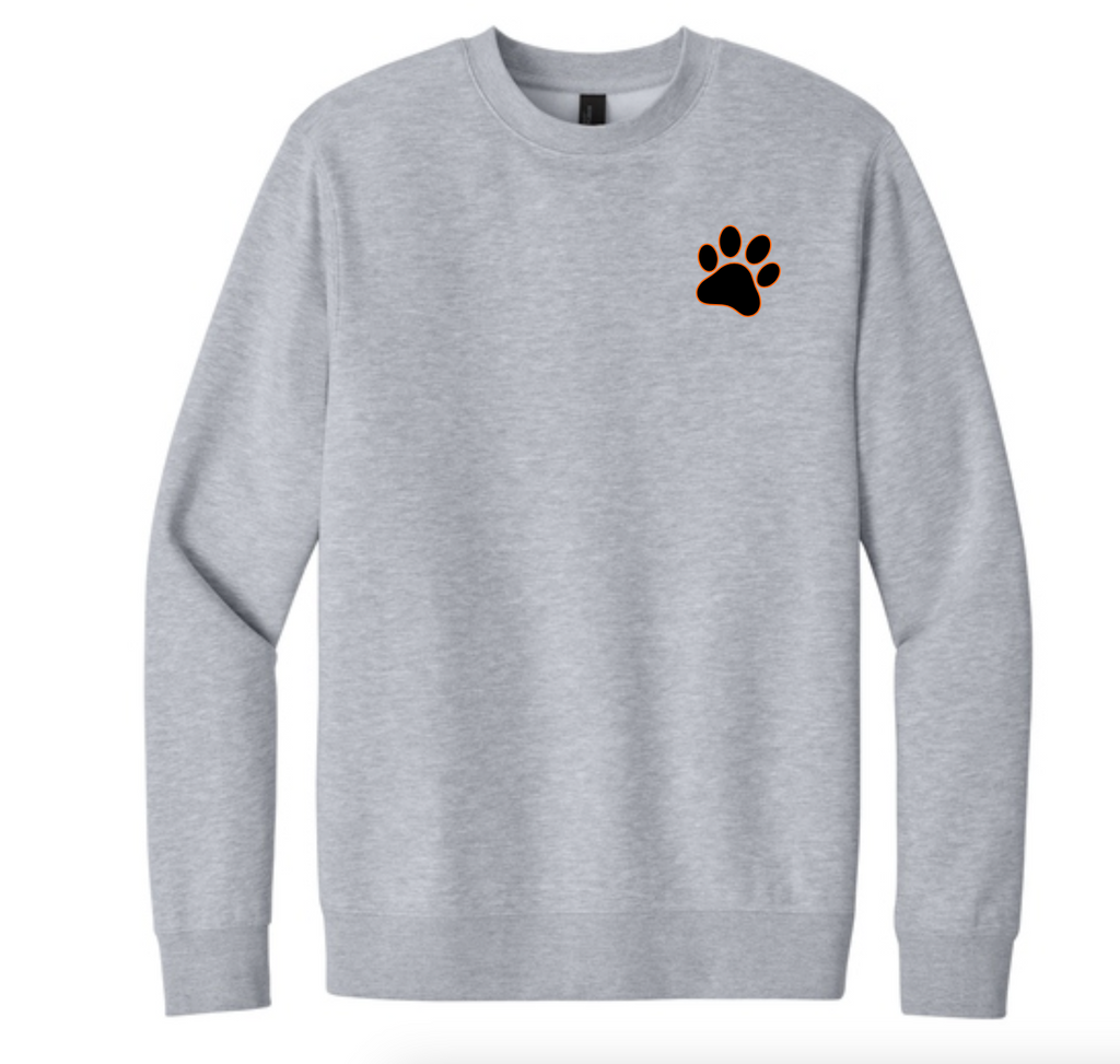 Aledo Bearcats Crewneck Big Back Logo with Front Paw