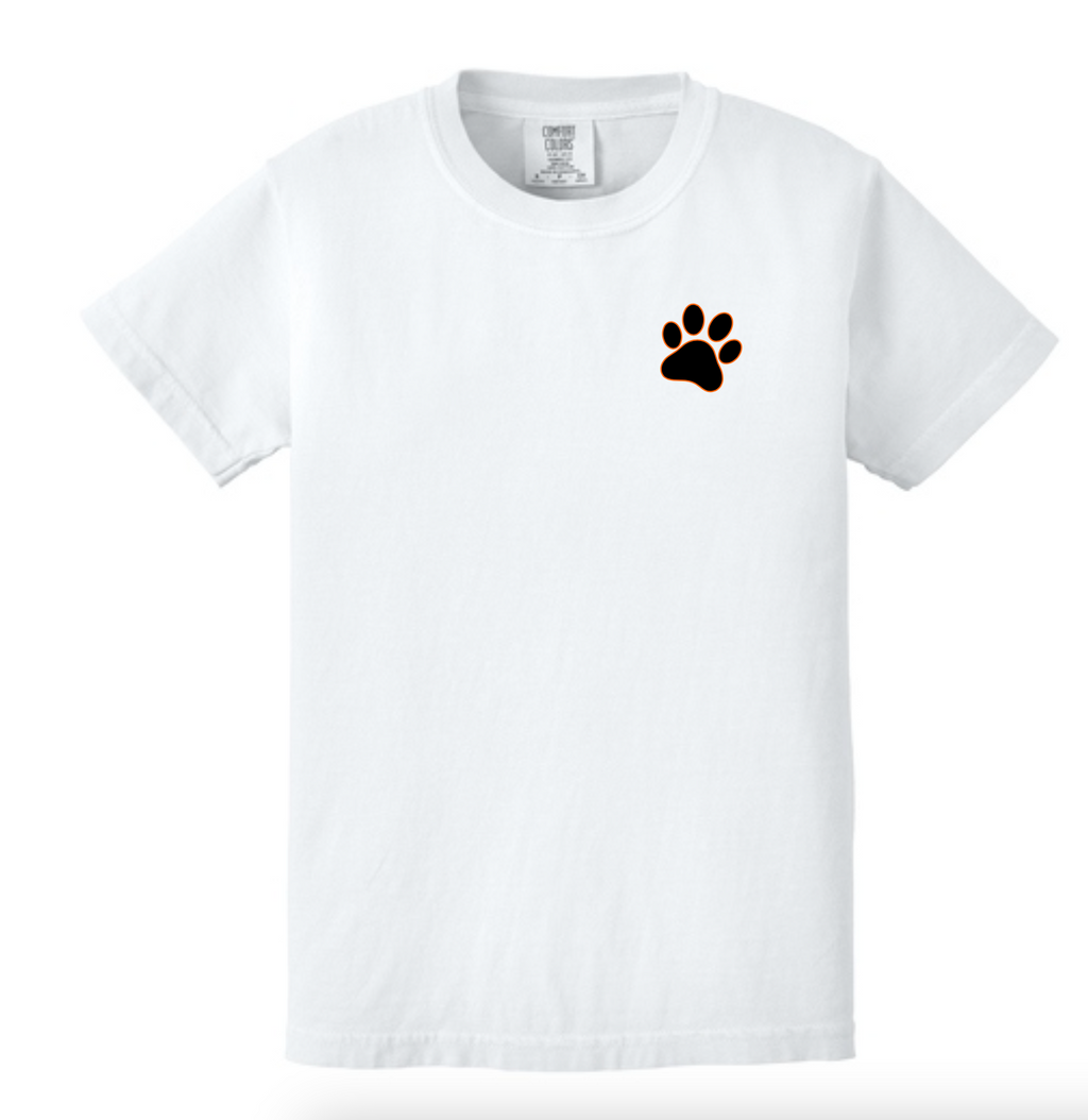 Aledo Bearcats Short Sleeve Big Back Logo with Front Paw Comfort Colors Tee