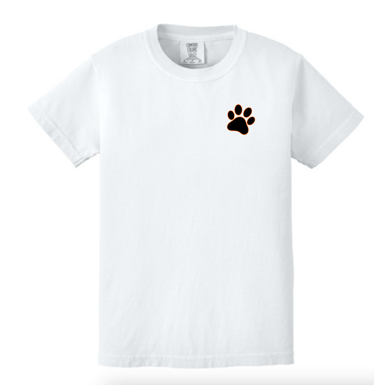 Aledo Bearcats Short Sleeve Big Back Logo with Front Paw Comfort Colors Tee