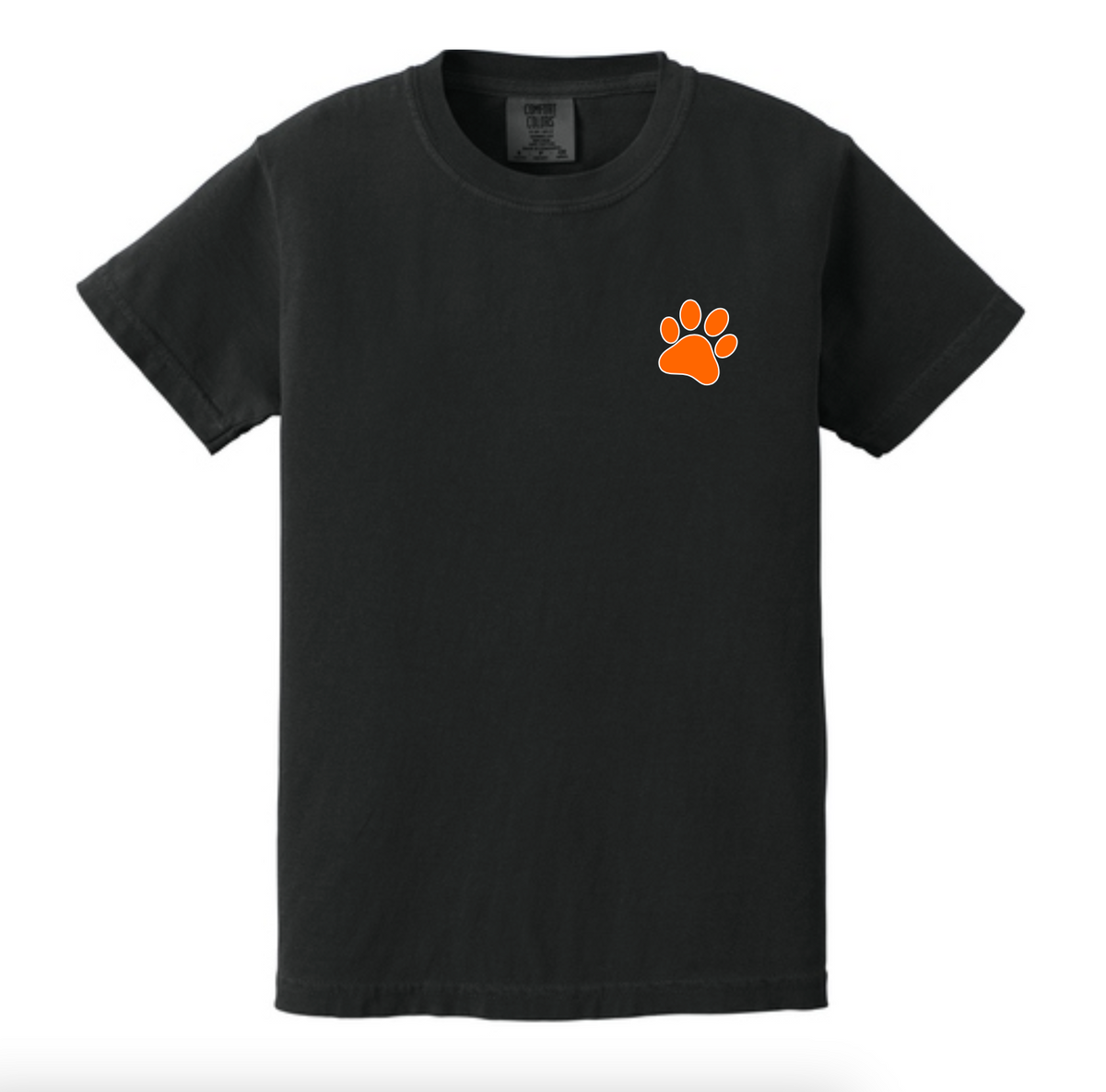 Aledo Bearcats Short Sleeve Big Back Logo with Front Paw Comfort Colors Tee