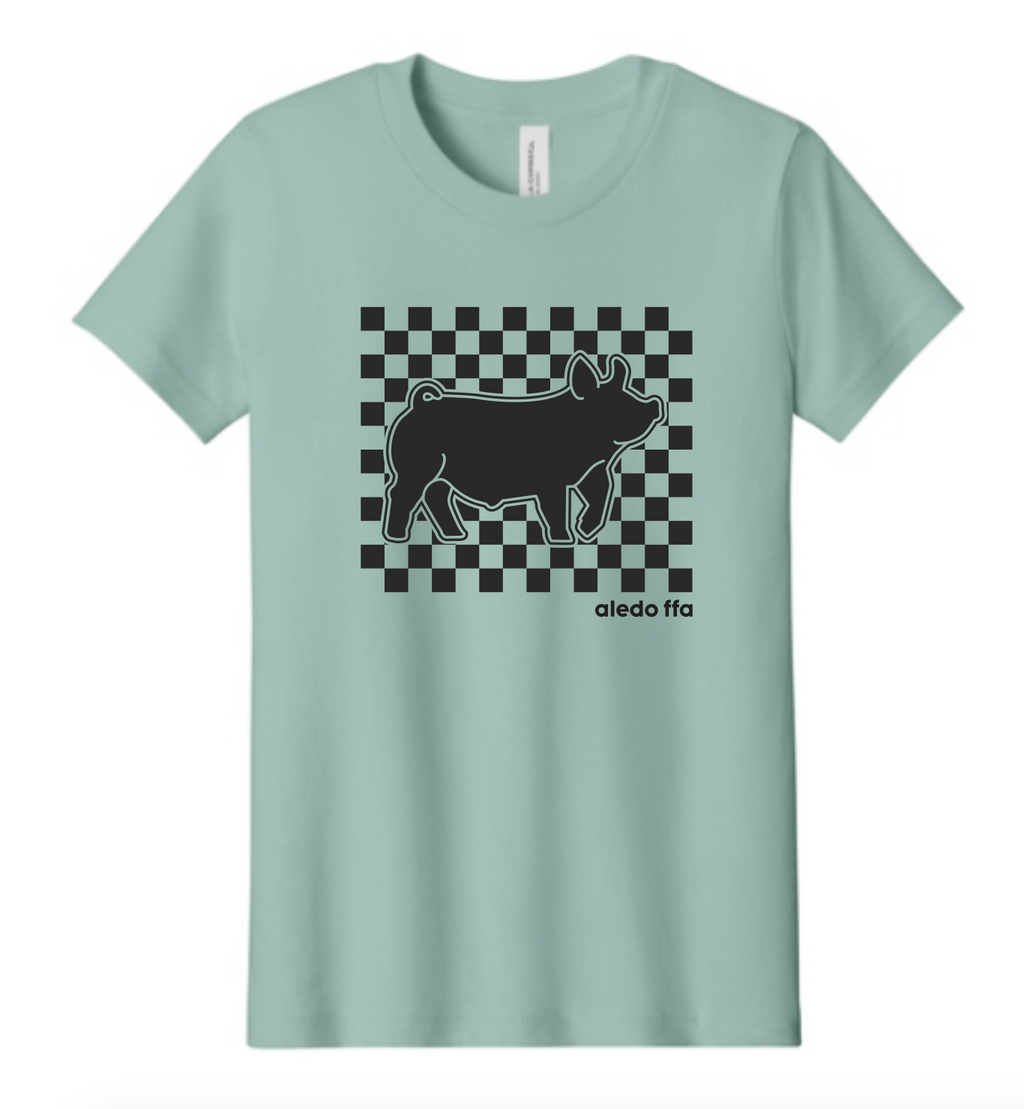 Checkered Logo Tee - Pick Your Animal