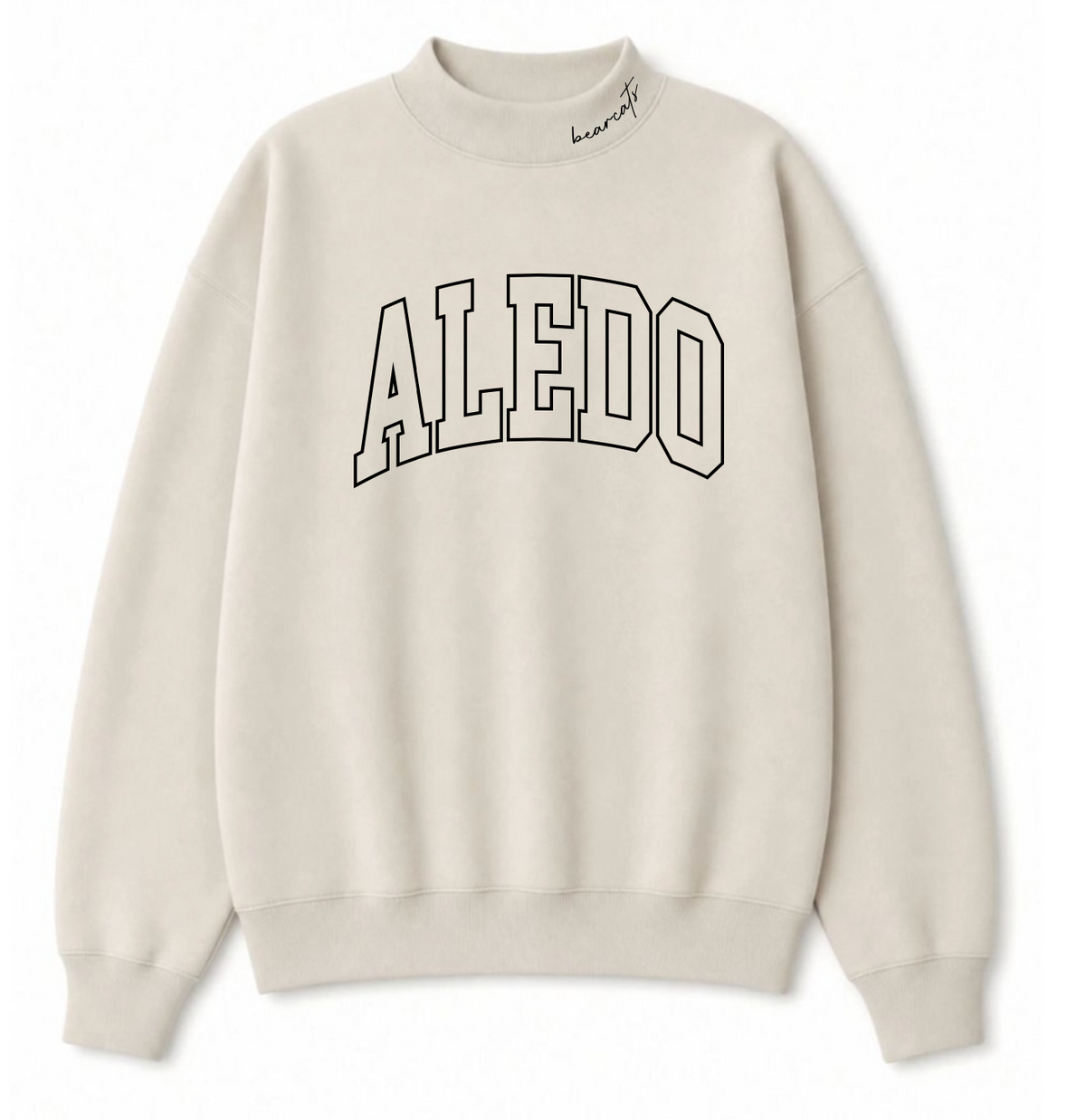 Aledo Embroidered Mock Neck Oversized Sweatshirts