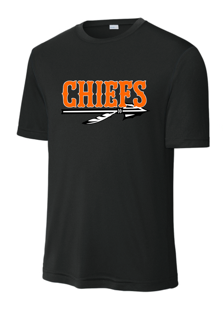 Chiefs Logo Moisture Management Short Sleeve Tee