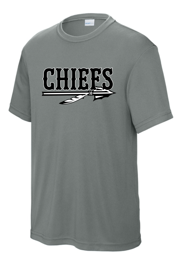 Chiefs Logo Moisture Management Short Sleeve Tee
