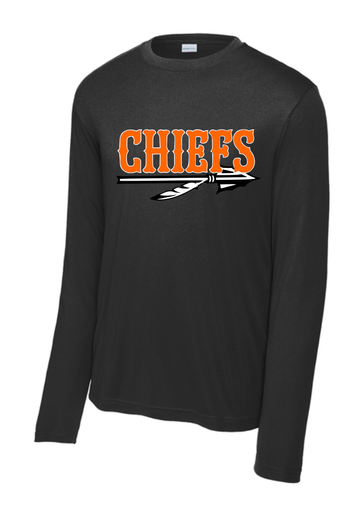 Chiefs Logo Moisture Management Long Sleeve Tee