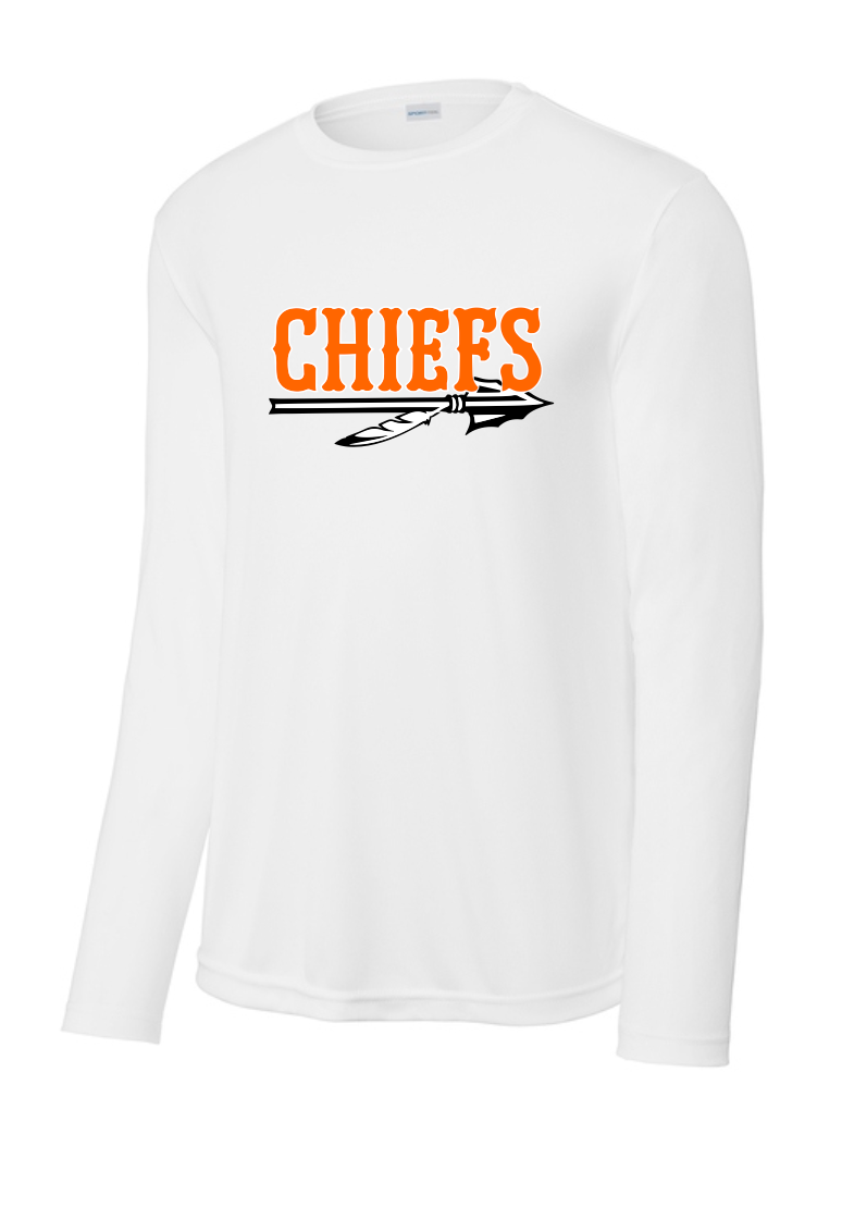 Chiefs Logo Moisture Management Long Sleeve Tee