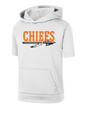 Chiefs Logo Moisture Management Short Sleeve Hoodie