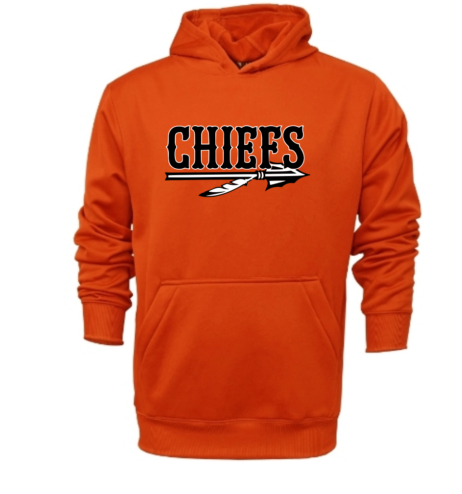 Chiefs Logo Moisture Management Pullover Hoodie