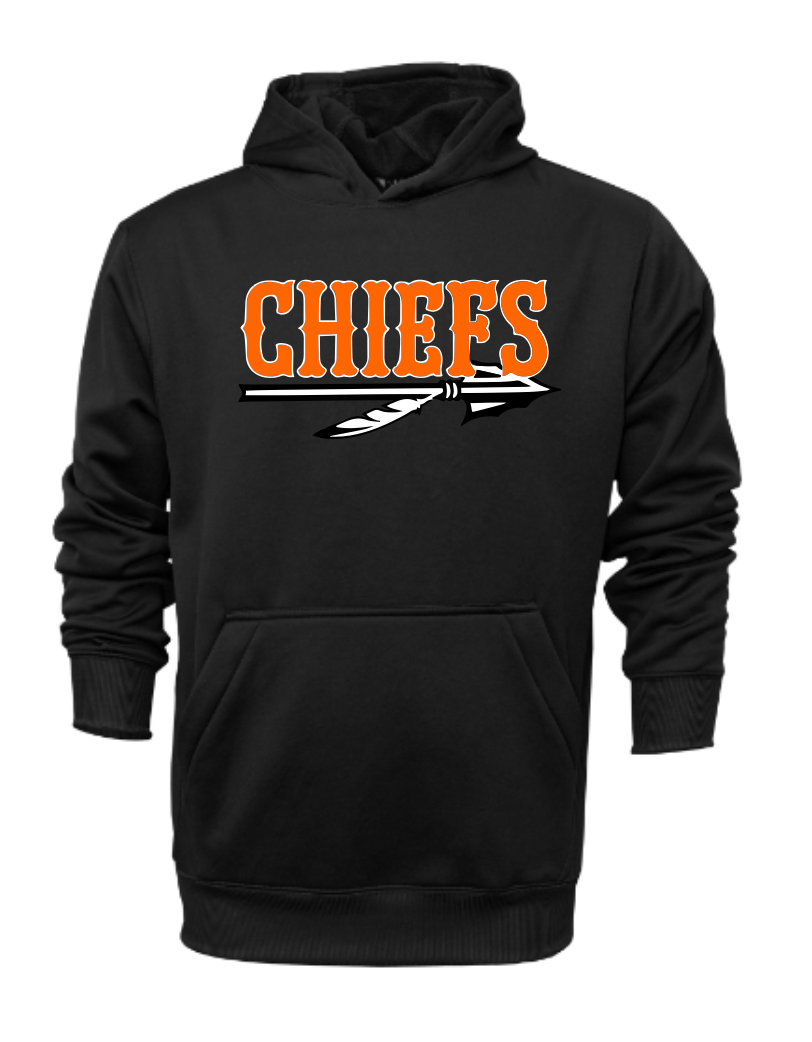Chiefs Logo Moisture Management Pullover Hoodie