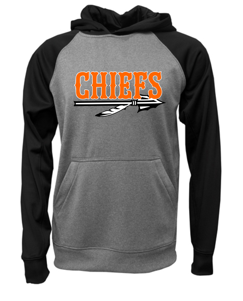 Chiefs Logo Two Tone Moisture Management Hoodie