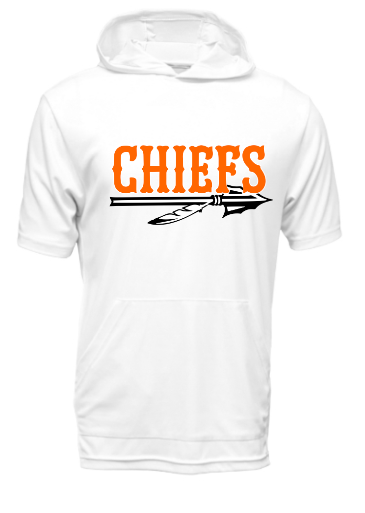 Chiefs Logo Xtreme Tech Moisture Management Hooded Short Sleeve